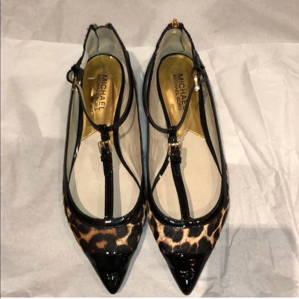 Michael Kors Pointed Leopard Flats - Picture 3 of 8